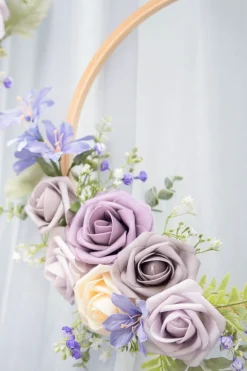 DIY Supporting Flower Boxes in Lilac & Gold