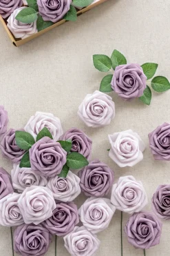 DIY Supporting Flower Boxes in Lilac & Gold