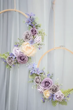 DIY Supporting Flower Boxes in Lilac & Gold