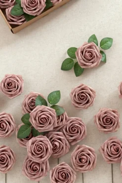 DIY Supporting Flower Boxes in Burgundy & Dusty Rose