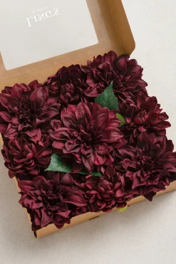 DIY Supporting Flower Boxes in Burgundy & Dusty Rose