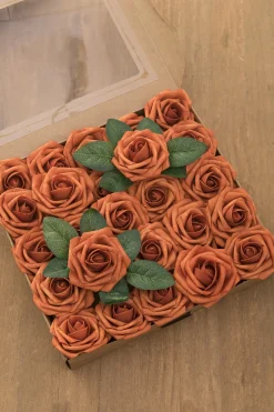 DIY Supporting Flower Boxes in Black & Pumpkin Orange