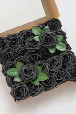 DIY Supporting Flower Boxes in Black & Pumpkin Orange