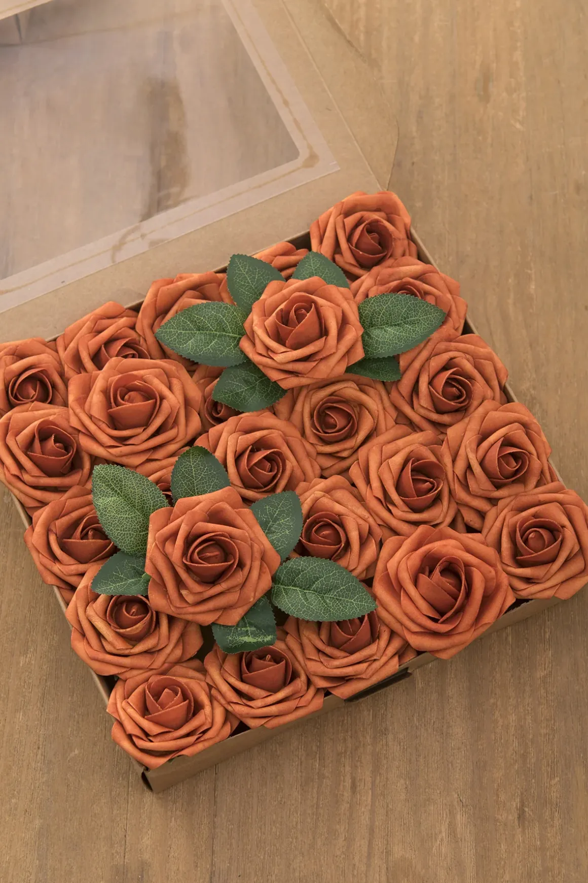 DIY Supporting Flower Boxes in Dark Teal & Burnt Orange