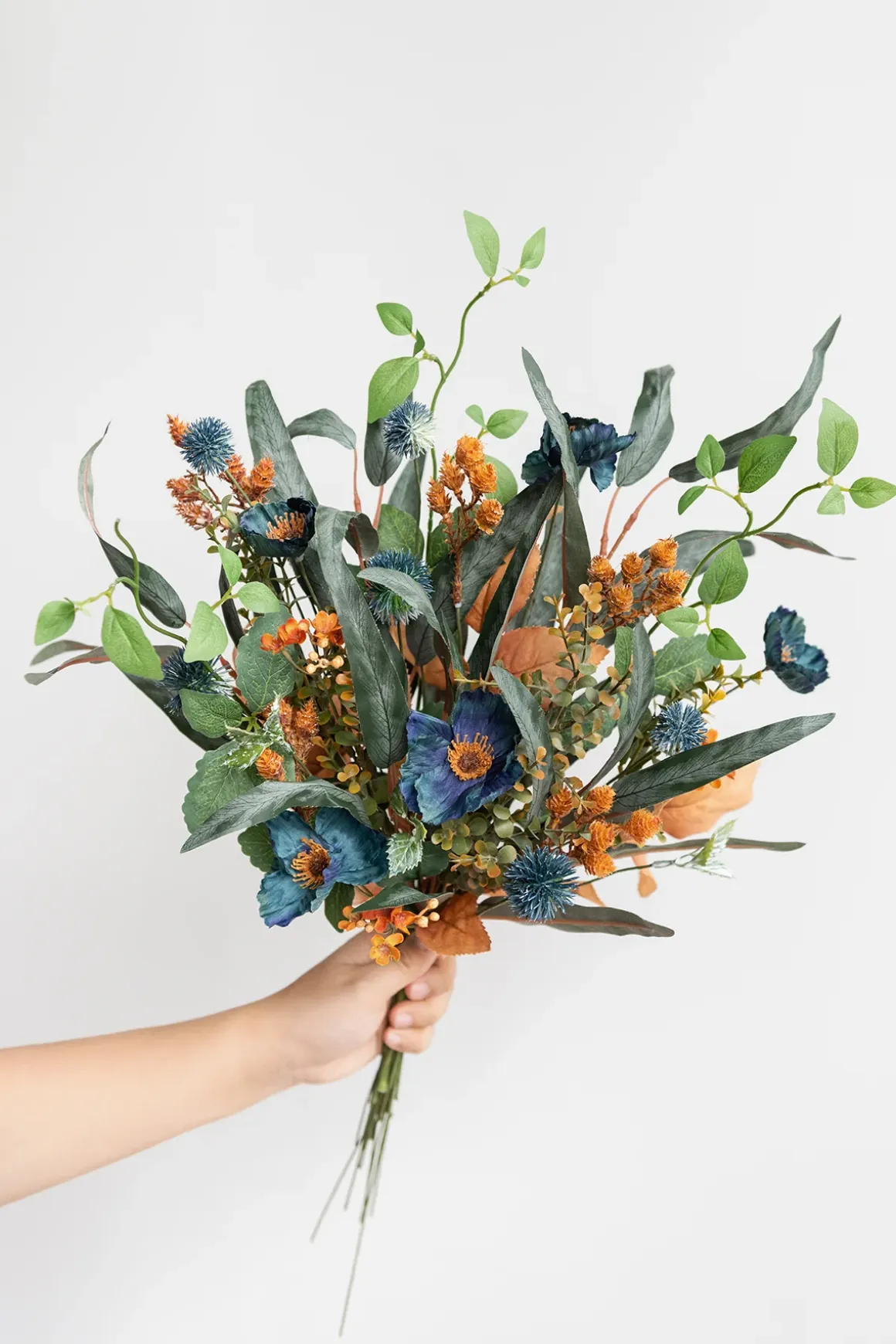 DIY Supporting Flower Boxes in Dark Teal & Burnt Orange