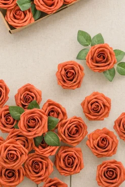 DIY Supporting Flower Boxes in Dark Teal & Burnt Orange