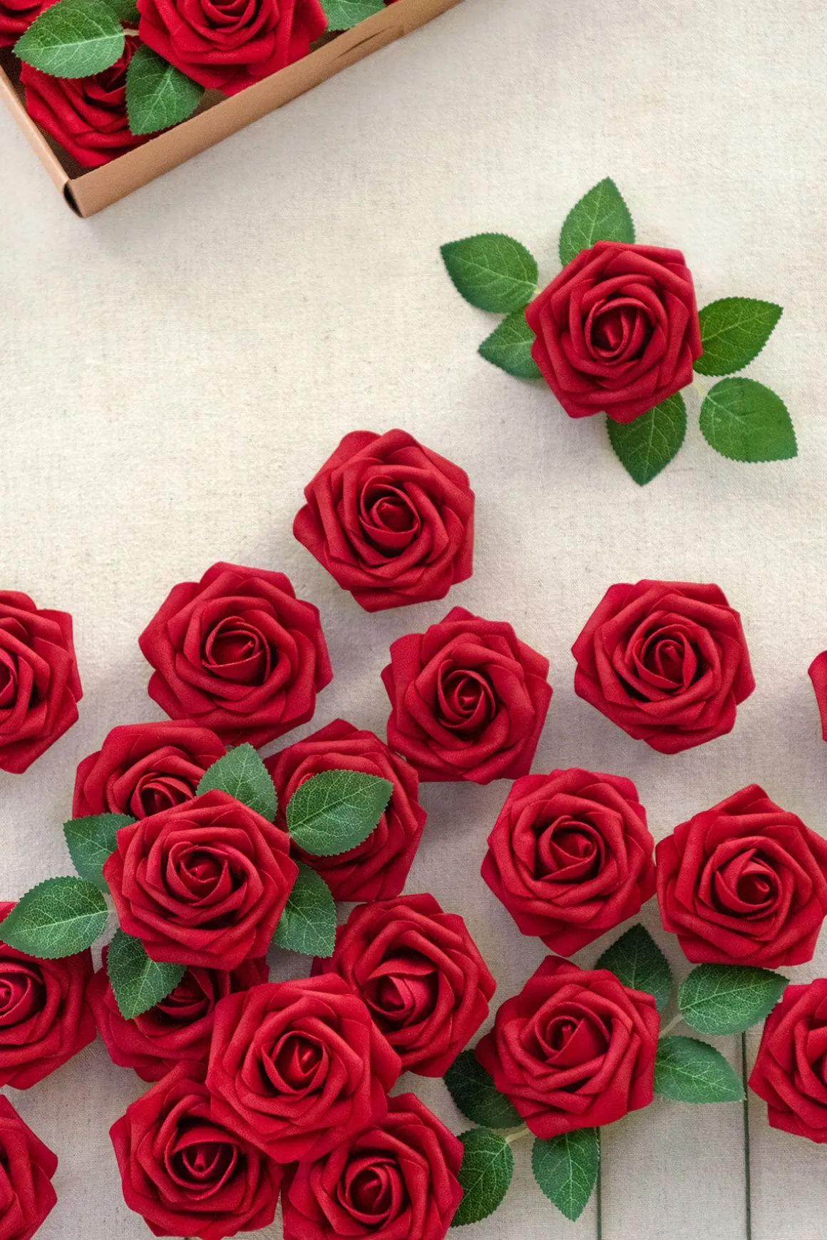 DIY Supporting Flower Boxes in Christmas Red & Sparkle