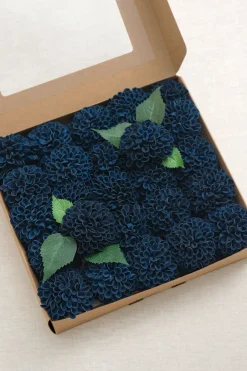 DIY Supporting Flower Boxes in Russet Orange & Denim Blue