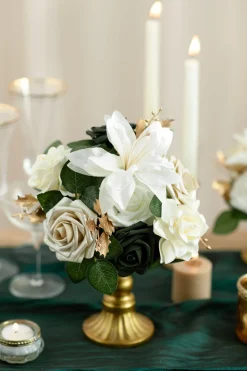 DIY Supporting Flower Boxes in Champagne Christmas