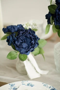 DIY Supporting Flower Boxes in Nautical Navy & Burgundy