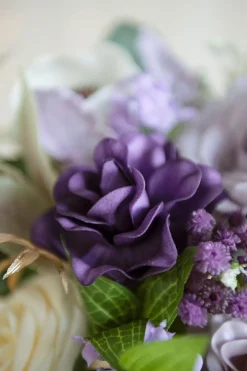 DIY Supporting Flower Boxes in Ethereal Purple Dream