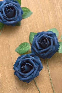 DIY Supporting Flower Boxes in Navy Blue Rose