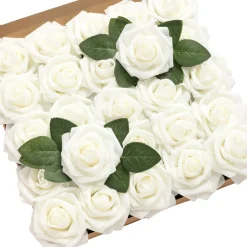 DIY Supporting Flower Boxes in Ivorv Rose