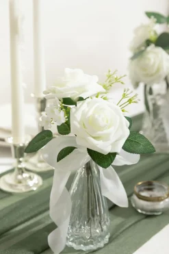 DIY Supporting Flower Boxes in Ivorv Rose