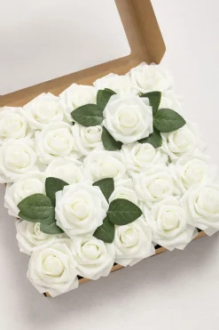 DIY Supporting Flower Boxes in Ivorv Rose