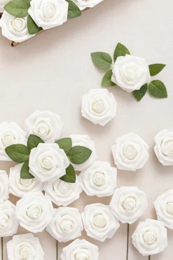 DIY Supporting Flower Boxes in Christmas - White Rose