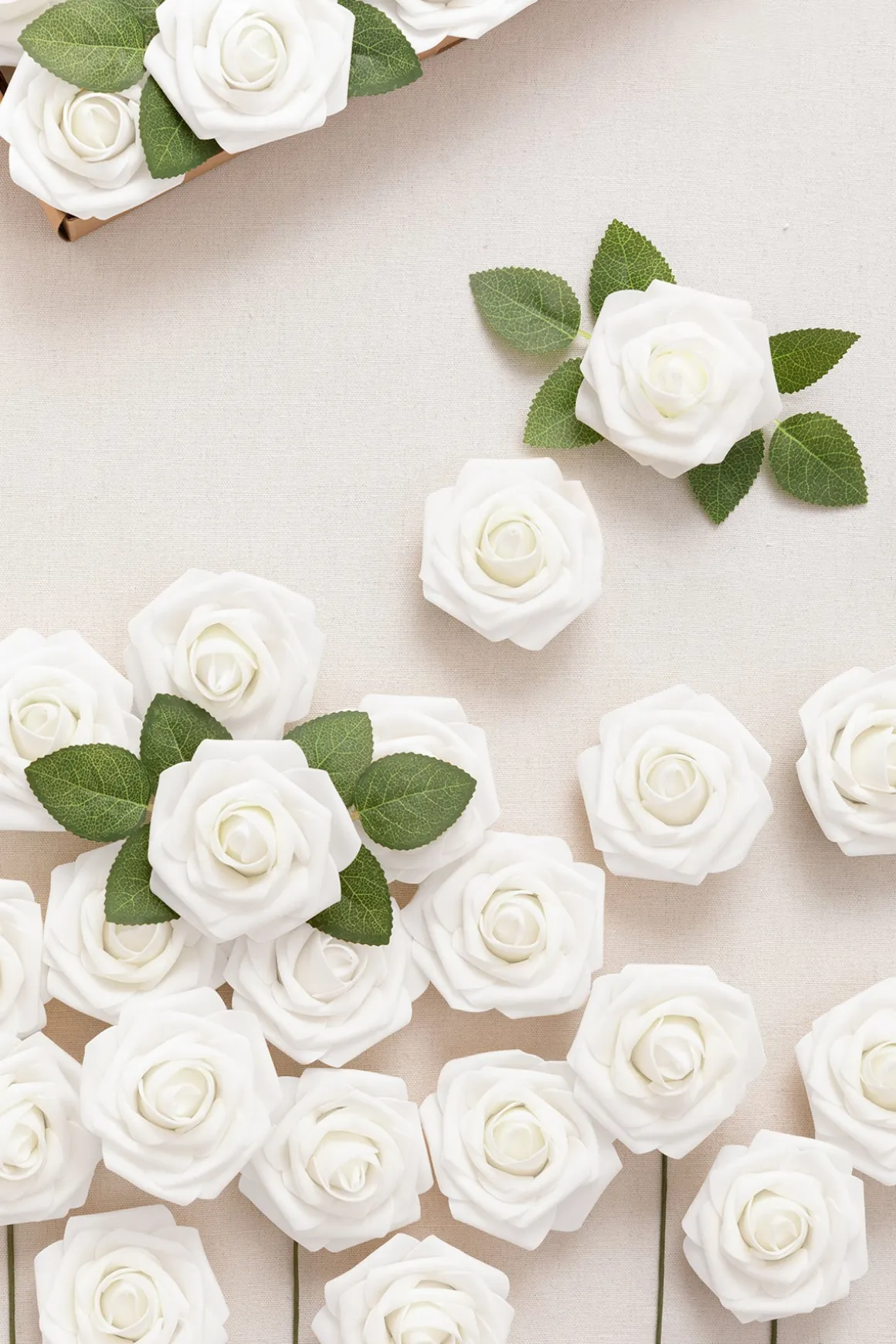 DIY Supporting Flower Boxes in Christmas - White Rose