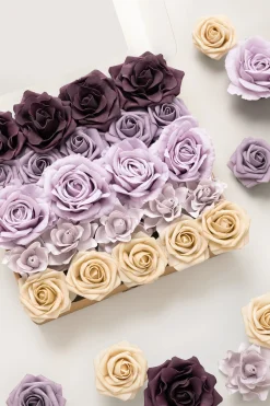 DIY Supporting Flower Boxes in French Lavender & Plum (Basic)
