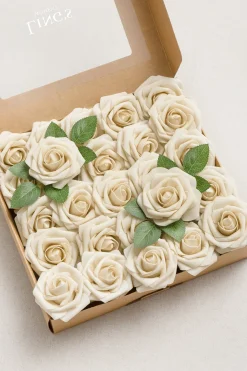 DIY Supporting Flower Boxes in Tawny Beige Rose
