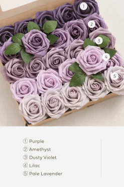 DIY Supporting Flowers in Classic Purple