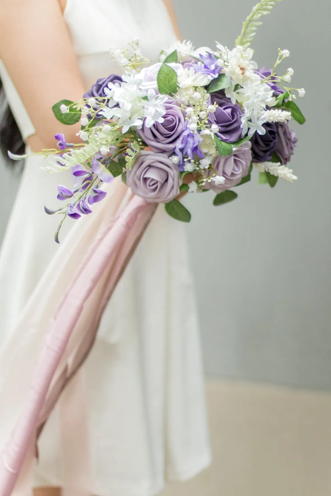 DIY Supporting Flowers in Classic Purple