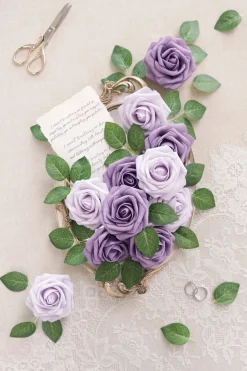 DIY Supporting Flowers in Dusty Violet & Pale Lavender