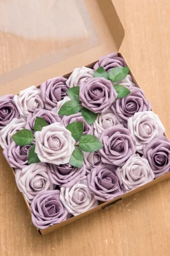 DIY Supporting Flowers in Dusty Violet & Pale Lavender