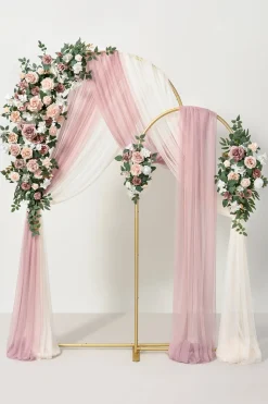 Double Arch Decor Pack in Dusty Rose & Cream | Clearance