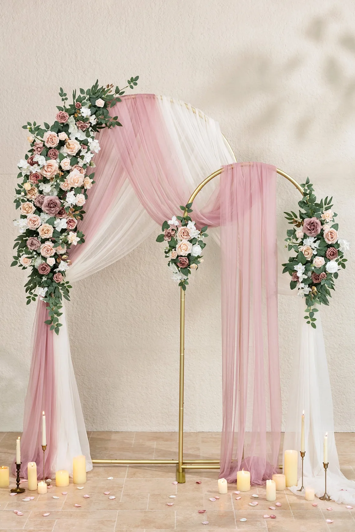 Double Arch Decor Pack in Dusty Rose & Cream | Clearance