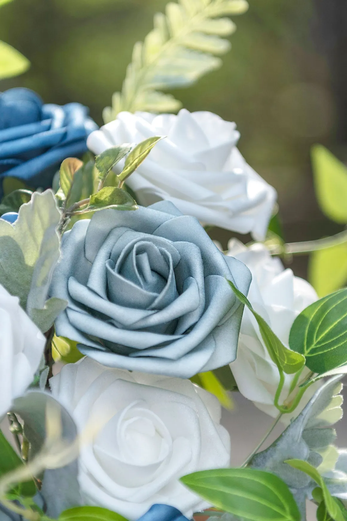 Dusty Blue & Navy Designer Flower Boxes