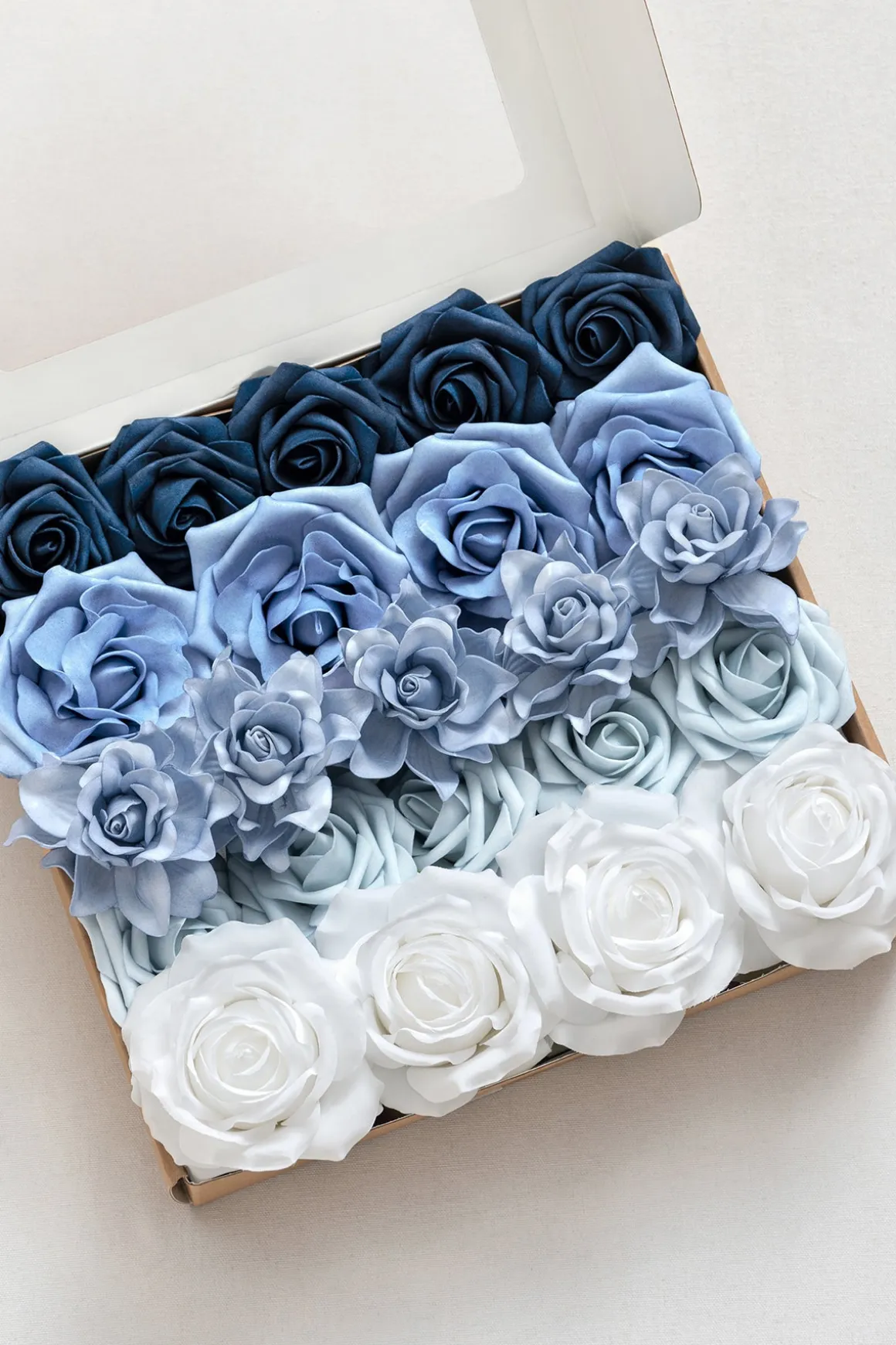 Dusty Blue & Navy Designer Flower Boxes