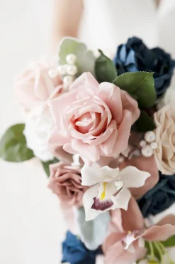 Dusty Blue & Navy Designer Flower Boxes
