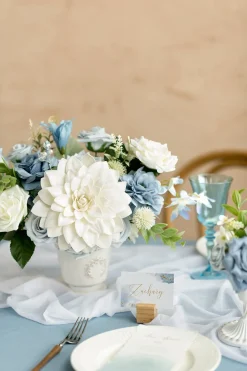 Dusty Blue & Navy Designer Flower Boxes