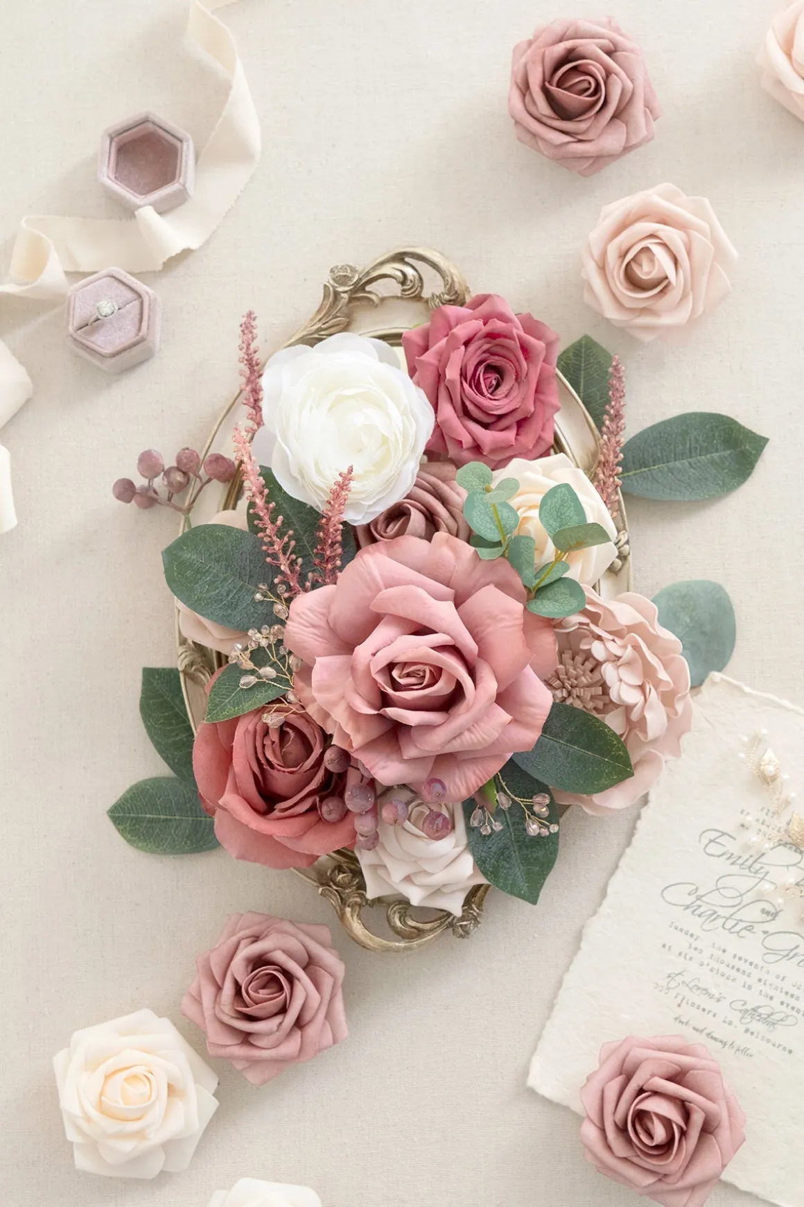 Dusty Rose Designer Flower Boxes