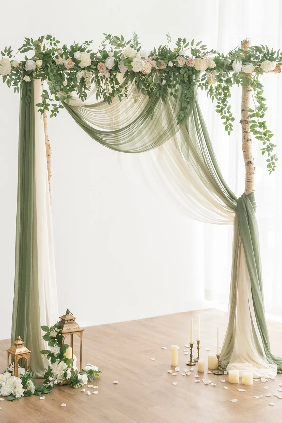 Easy Hanging Sheer Arch Draping (Set of 3)