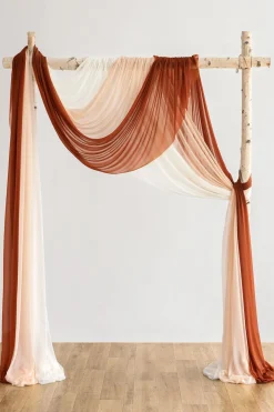 Easy Hanging Sheer Arch Draping (Set of 3)