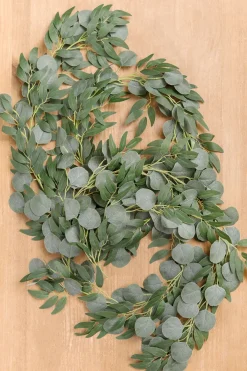 Eucalyptus and Willow Leaf Greenery Garland (Set of 2)