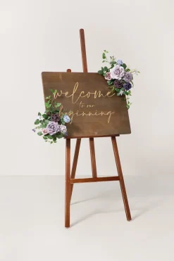 Flexible Combo Set Flower Sign Decor in Ethereal Purple Dream | Clearance