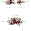 Flexible Combo Set Flower Sign Decor in Romantic Marsala | Clearance