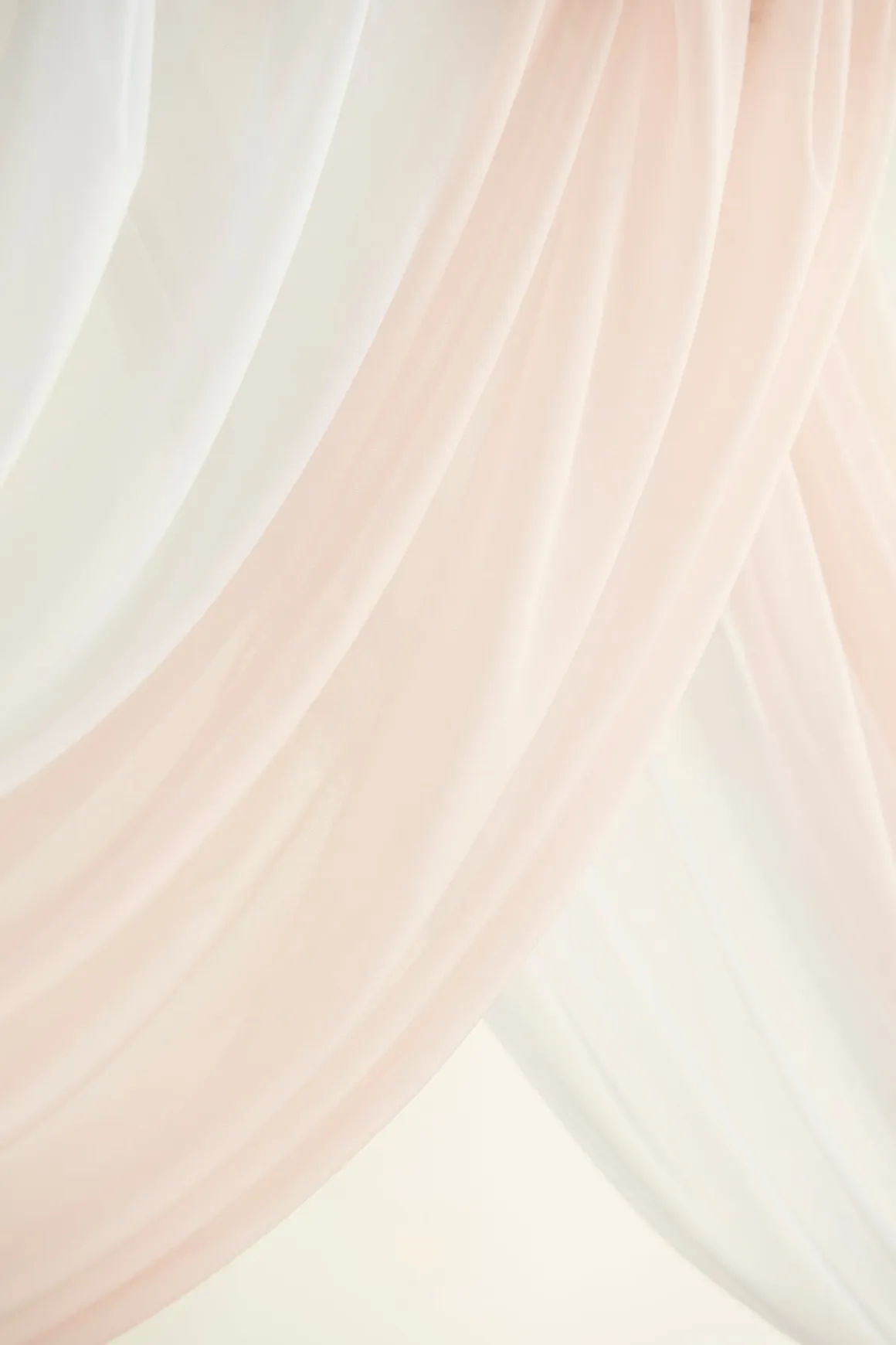 Flower Arch Decor with Drapes in Blush & Cream | Clearance