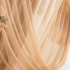 Flower Arch Decor with Drapes in Caramel & Walnut Brown | Clearance