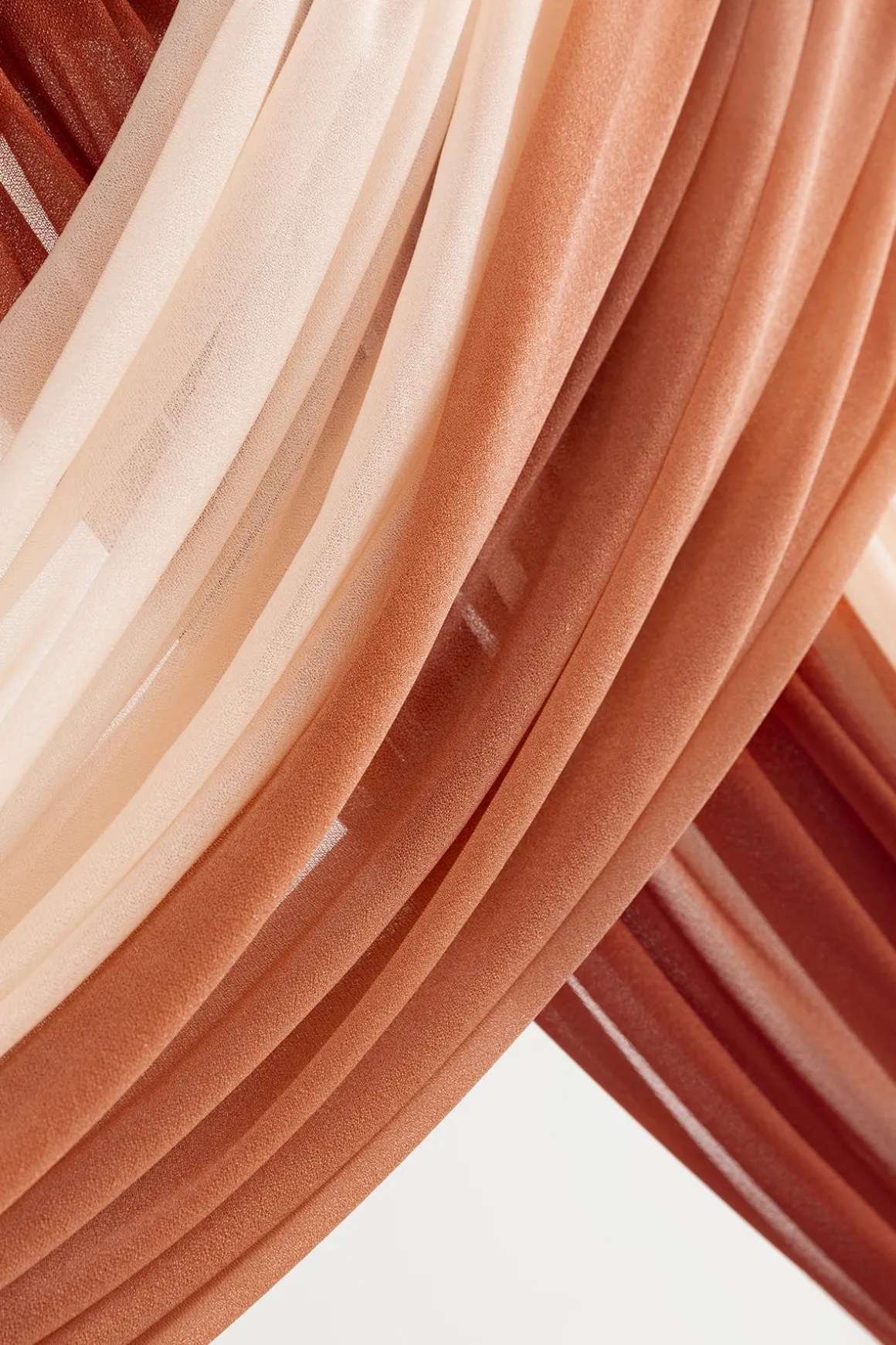 Flower Arch Decor with Drapes in Caramel & Burnt Orange | Clearance