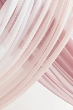Flower Arch Decor with Drapes in Blush & Cream | Clearance