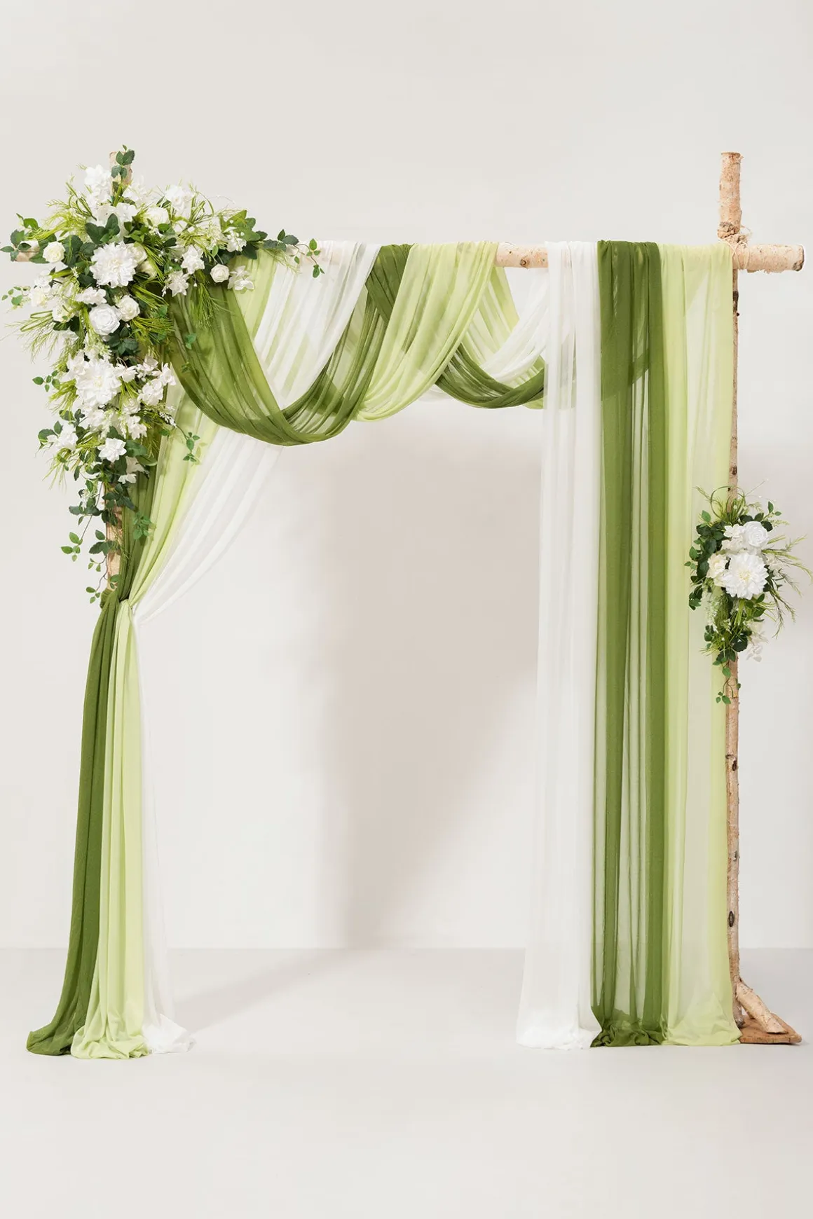 Flower Arch Decor with Drapes in May Lily & Olive | Clearance