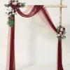 Flower Arch Decor with Drapes in Set of 4 (for 5 x 6ft Small Arch)