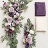 Flower Arch Decor with Drapes in Lilac & Gold (Set of 4)