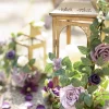 1.8 Flower Garlands in Lilac & Gold