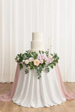 Flower Sign Decor in Powder Pink & Cream