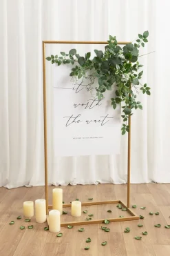 Flower Sign Decor in Sage & Green | Clearance