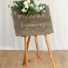 Flower Sign Decor in White & Sage